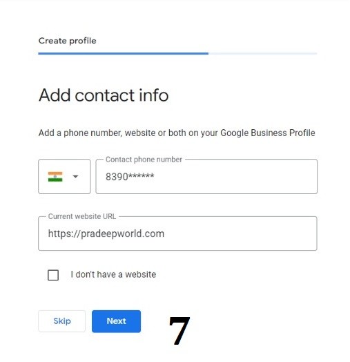 how to add contact and location in googl